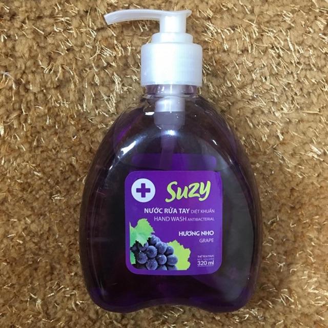 Nước rửa tay diệt khuẩn hương nho Suzy 320ml