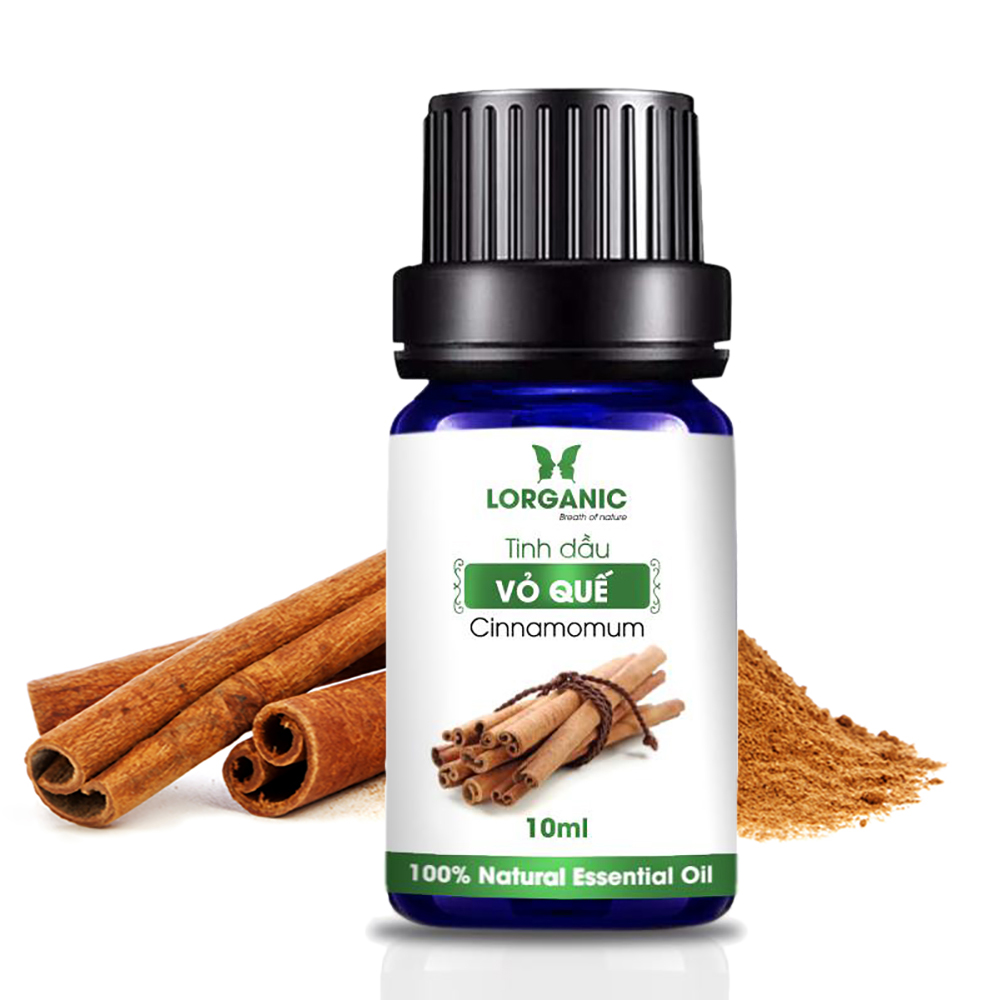 Combo Tinh Dầu Quế Lorganic + Sả Chanh Lorganic (10ml / Chai)