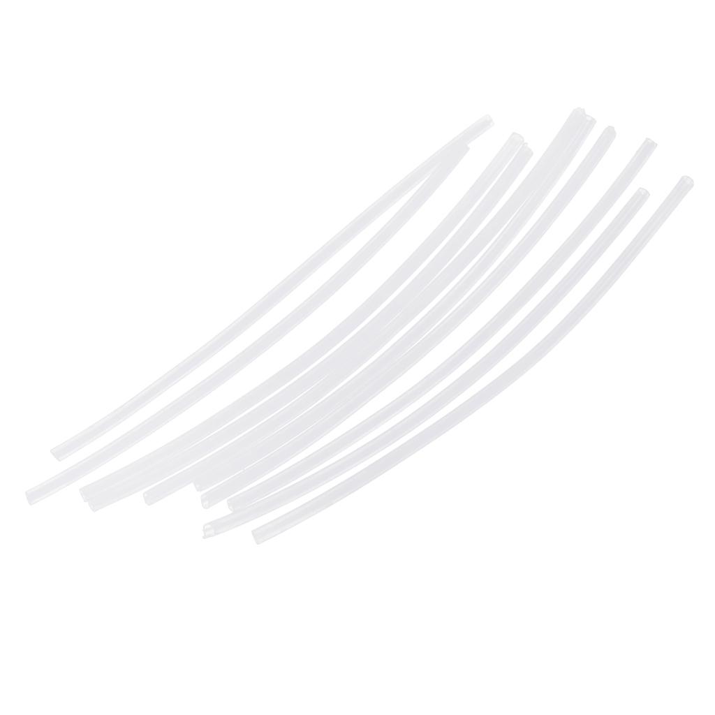 10Pcs Fishing Rig Making Heat Shrink Rig Tubes Sleeve Hook Connector White