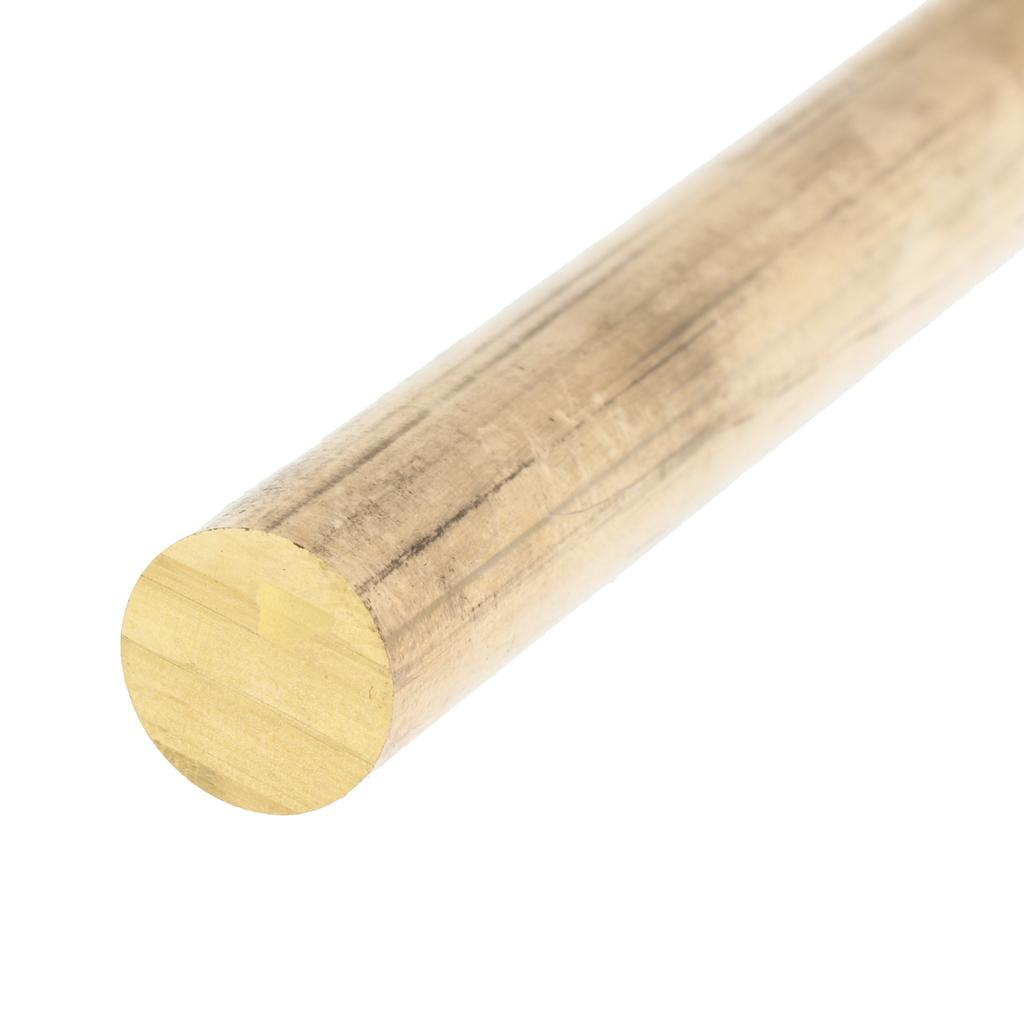 2x 12mm Dia, 4 Inch/10cm Length Solid Brass Round Rod Bars