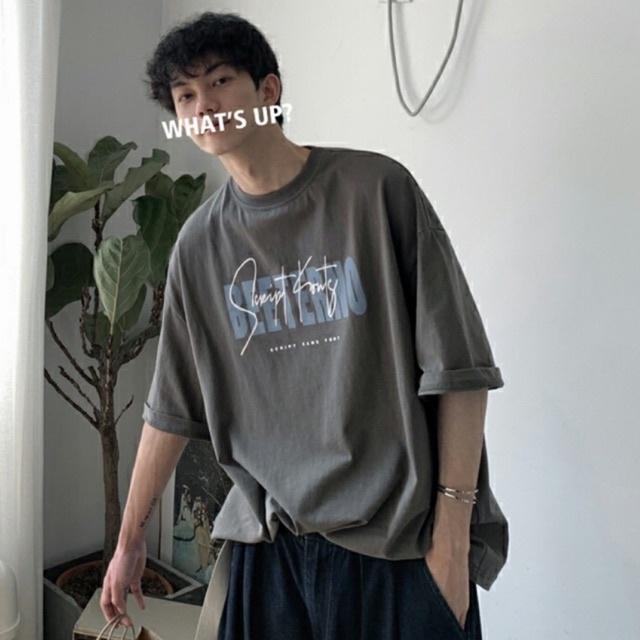 Áo thun tay lỡ form rộng in chữ BETERNO phong cách - phông Unisex nam nữ đều mặc được