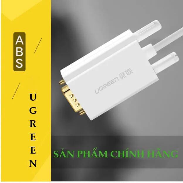 Ugreen UG30842MM122TK 1.5M màu Trắng cáp chuyển đổi TYPE C sang VGA dương vỏ bọc nhựa ABS - HÀNG CHÍNH HÃNG