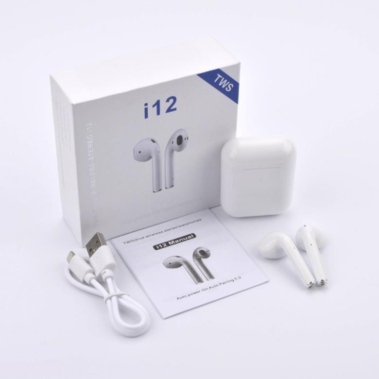 Tai Nghe Bluetooth i12 TWS 5.0 Kết Nối Không Dây