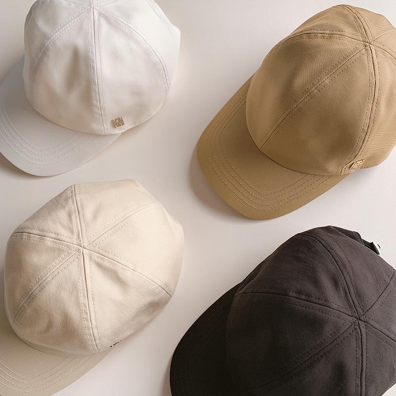 Phụ Nữ Mũ 2021 Mới Đơn Giản Mũ Bóng Chày Cotton Tổng Hợp Nguyên Chất Màu Thời Trang Nón 4 Màu Có Sẵn