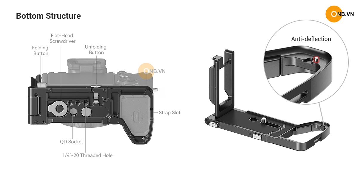 SmallRig Foldable L-Plate So-ny a74 a7r5 a7s3 3984