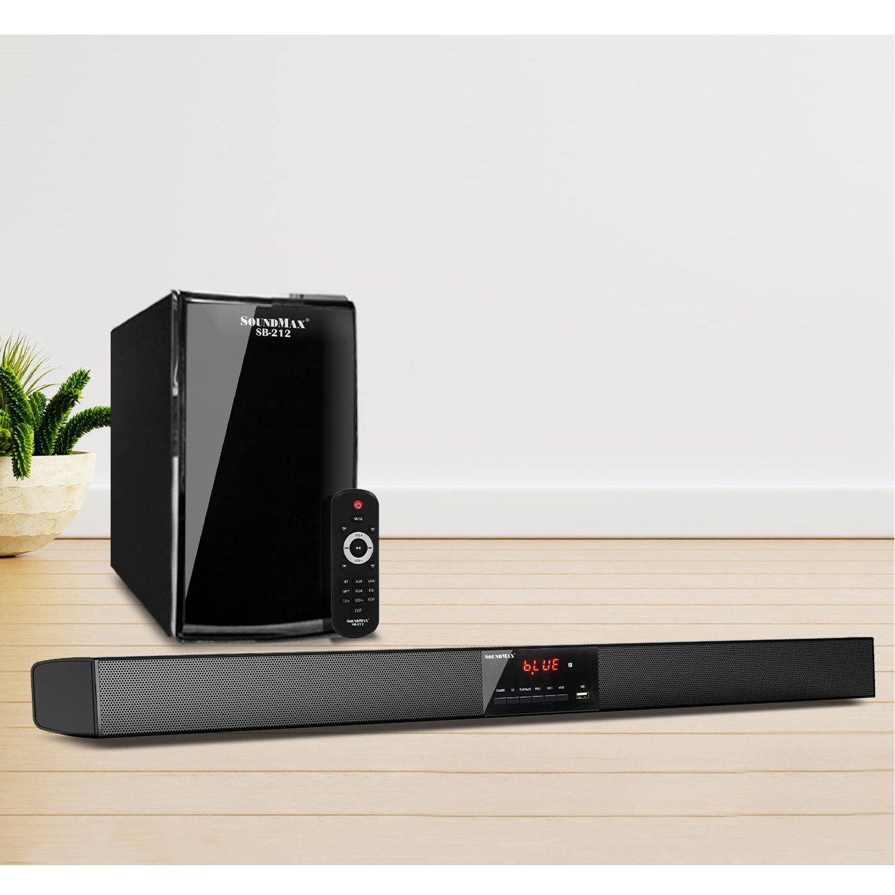 Loa Vi Tính SoundMax SB212 2.1 60W - Hàng Chính Hãng.