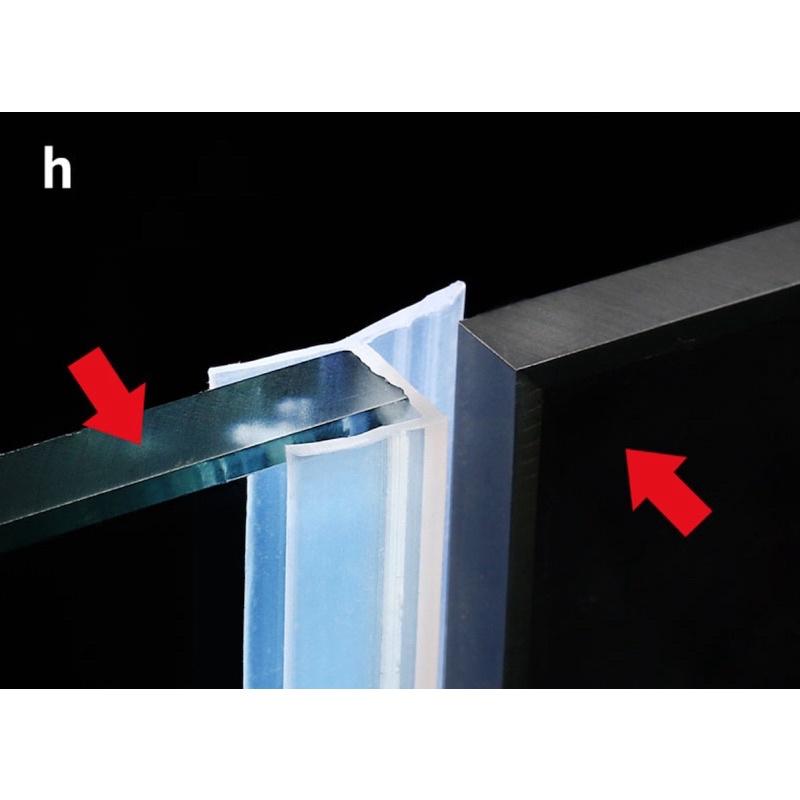 Gioăng cao su chữ h chất liệu silicon trong chuyên dụng gắn cửa kính đóng mở tác dụng ngăn bụi nước gió lùa khe cửa