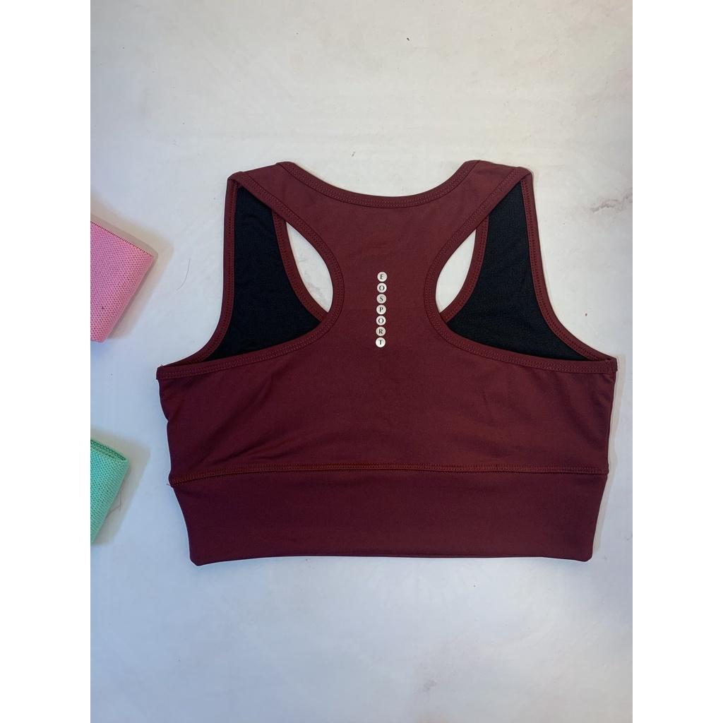 Áo bra thể thao tập gym yoga erobic chạy bộ chất đanh mịn đẹp- đồ tập gym yoga erobic nữ (lẻ áo bra cổ tim