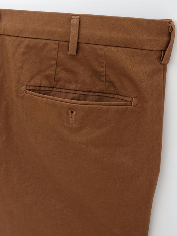 Quần Kaki Nam MEN Slim Fit Chino Flat Front Pants BROWN - SIZE 30-32