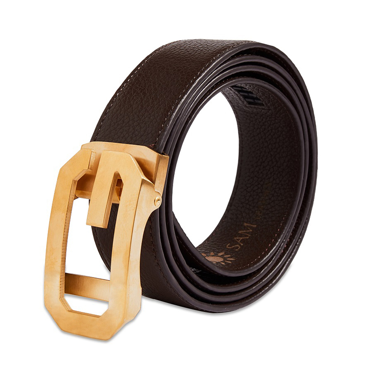 Dây Nịt Nam SAM Leather SFDN108 - Thắt Lưng Nam Da Bò Cao Cấp/ Mặt Khoá Thắt Lưng Inox Không Gỉ, Men's belts