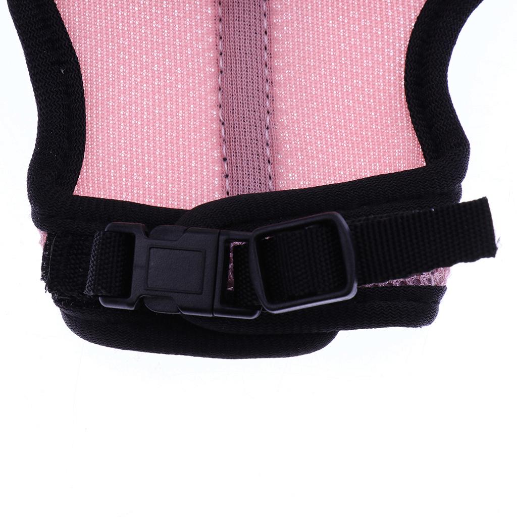 2x Hamster Rabbit Guinea Pig Rat Ferret Breathable Mesh Harness Leash Pink S