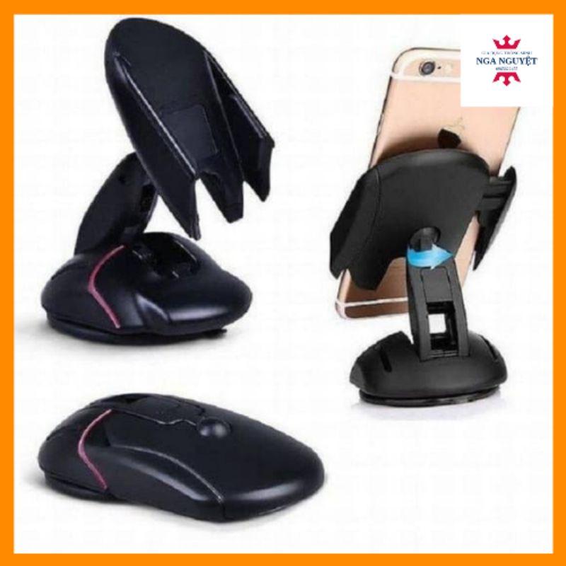 Kẹp cho điện thoại xoay 360 độ hình chuột