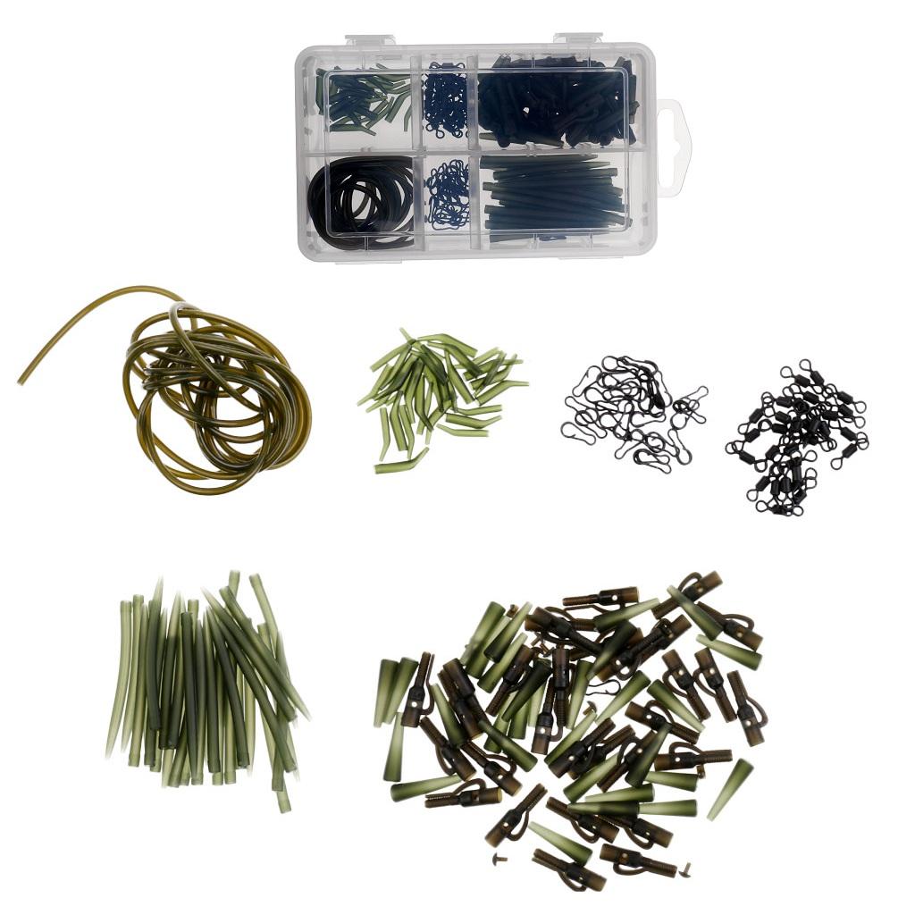 151x Carp Fishing Accessory Tackle Anti Sleeves Safety Lead Clips Set