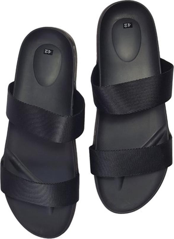 Dép Nam Quai Ngang 2 Dây Thời Trang D013 - Đen Size 41