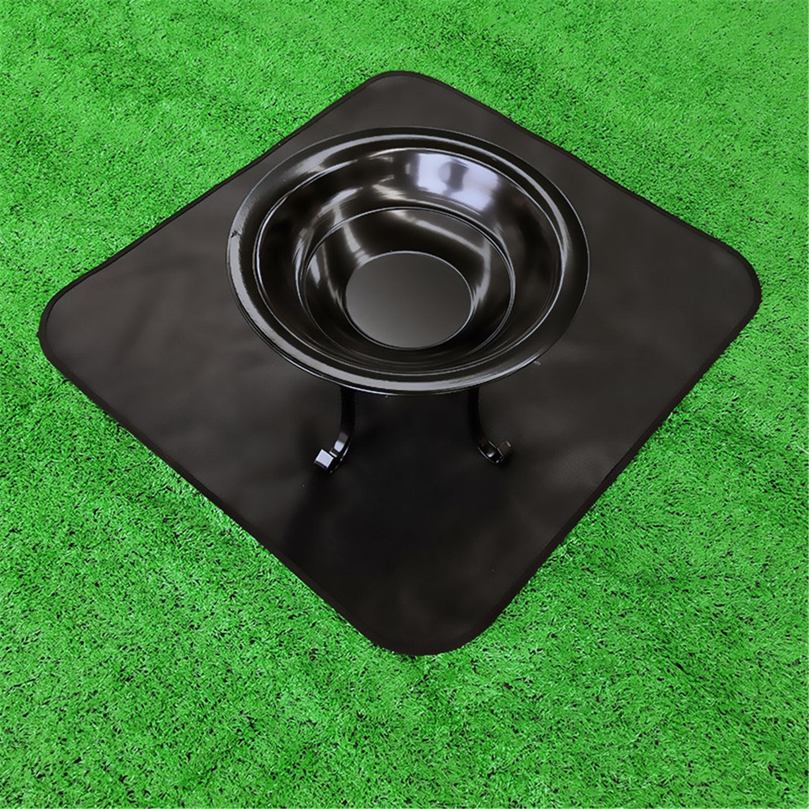 Heat Insulation Fireplace Mat Fireproof Pad for Backyard Decking Grass