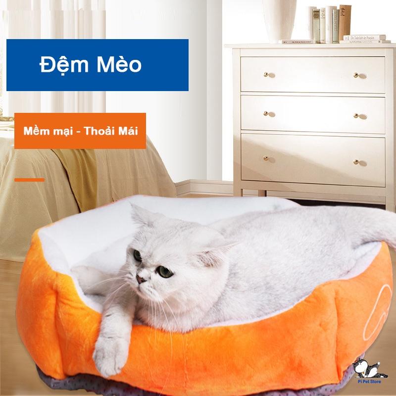 Đệm cho Mèo Lót Bông Cao Cấp có thể tháo dời, chất liệu dày dặn, thoải mái cho thú cưng