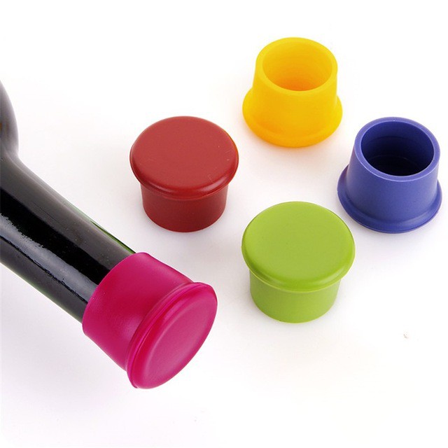 Nắp đậy chai rượu vang bằng silicone chuyên dụng tiện lợi cho quầy bar
