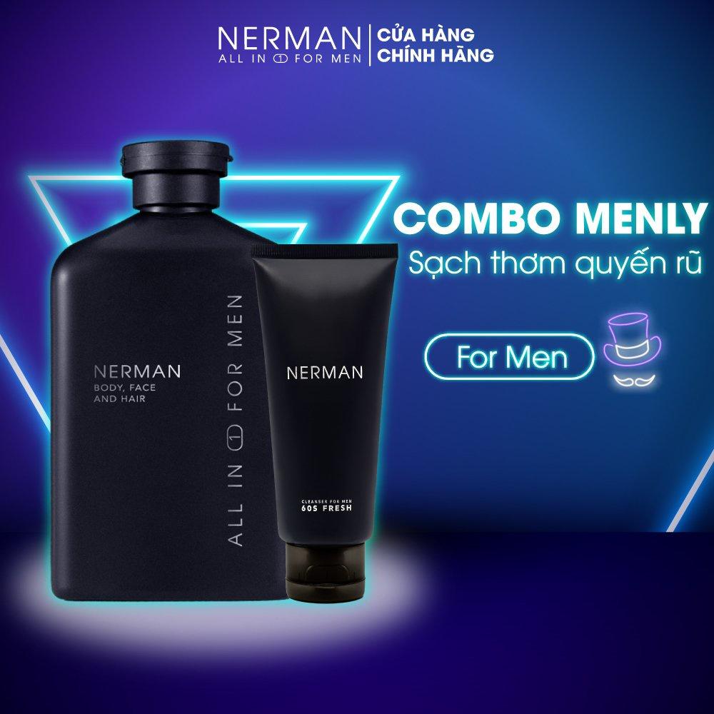 Review Combo Manly Nerman - Sữa tắm gội hương nước hoa cao cấp 350ml ...