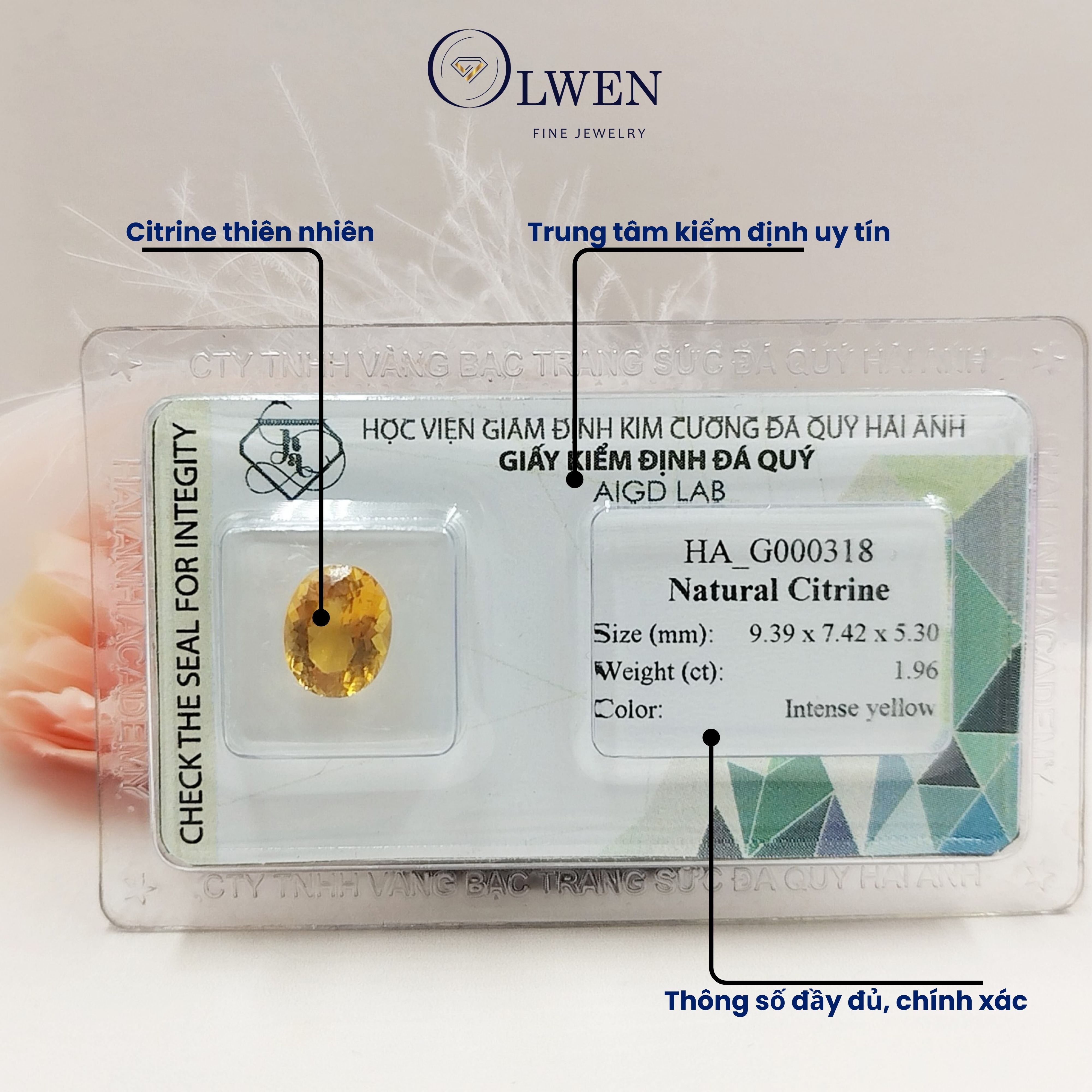 Viên đá thạch anh vàng thiên nhiên_HA-G000318