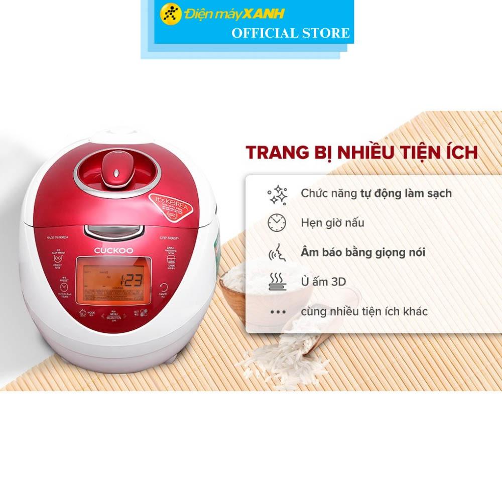 Nồi cơm điện tử áp suất Cuckoo 1.08 lít CRP-N0601F  - Hàng Chính Hãng