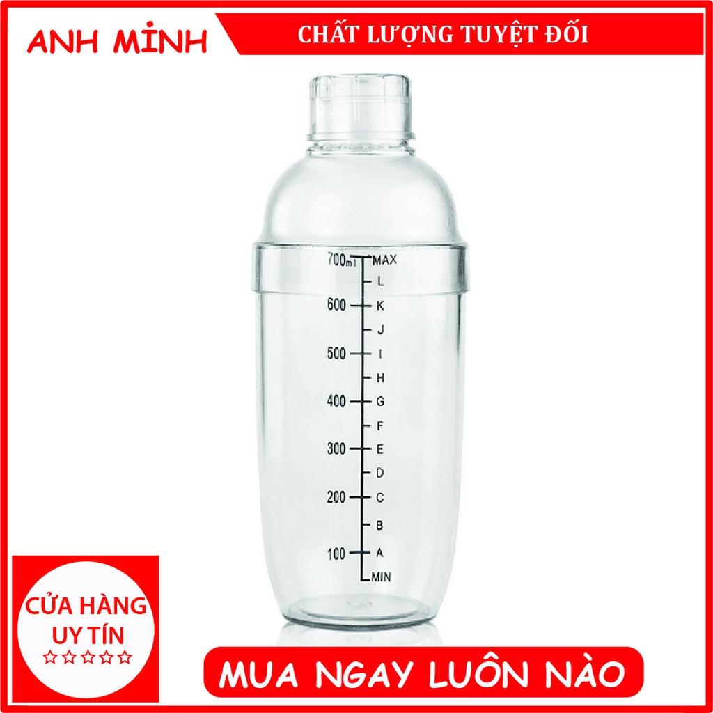 Bình Lắc Shaker Nhựa Bình 700 ML loại tốt