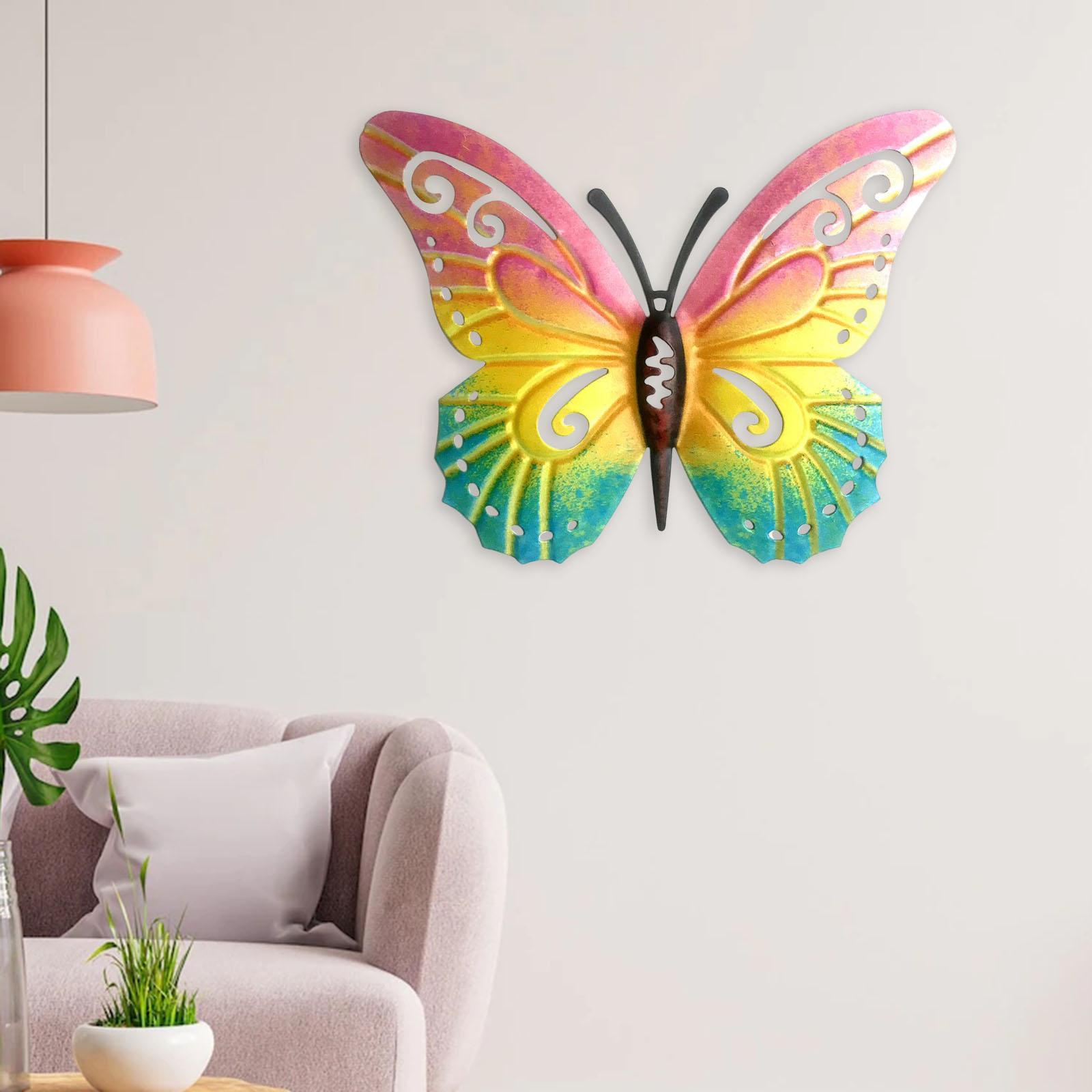 Butterfly Wall Decors Wall Sculptures Figurines for Garden Home Decors