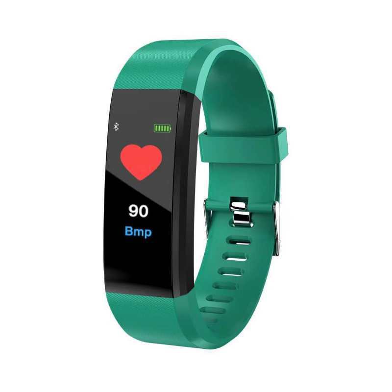 115plus bluetooth thể thao vòng đeo tay thông minh chống thấm nhịp tim nhịp tim oxy huyết áp người lớn màn hình máy dò điện tử