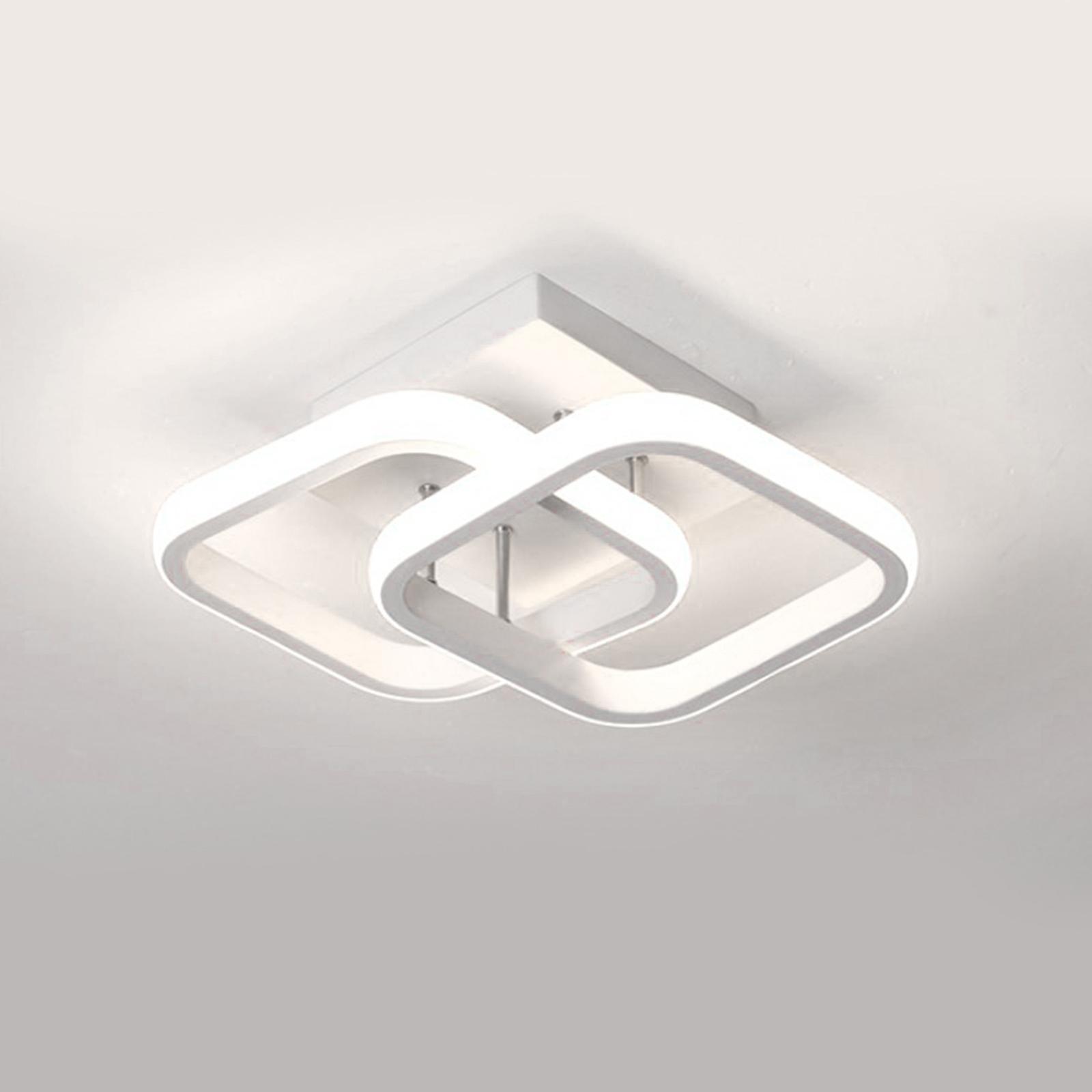 2x Modern Ceiling Light Fixture LED Ceiling Lamp for Bathroom Porch, Ceiling Lamp for Kitchen, Laundry, Bedroom, Hallway Decoration