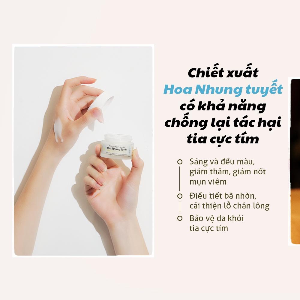 Kem Dưỡng Ẩm Sáng Da Cho Da Dầu Mụn Nhạy Cảm, Giảm Đốm Nâu Trên Da, Dưỡng Da Mềm Mịn, Cải Thiện Lỗ Chân Lông The Fleura