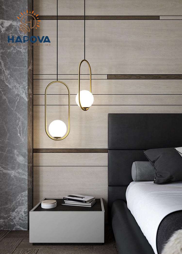 Đèn thả trang trí phòng khách phòng ngủ Decor HAPOVA DUMI 5009 Hình ELIP