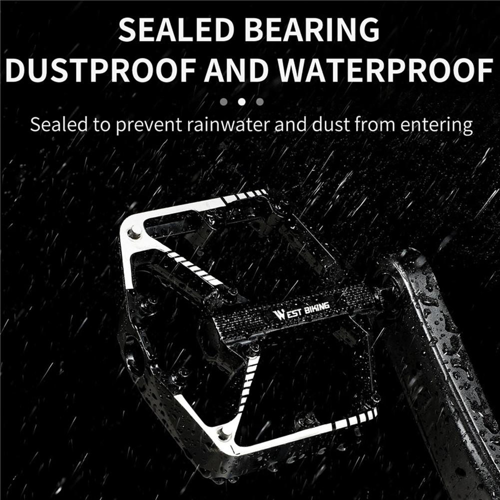 Bàn đạp xe đạp WEST BIKING siêu nhẹ DU Hợp kim nhôm chống trượt cho xe leo núi, đường trường