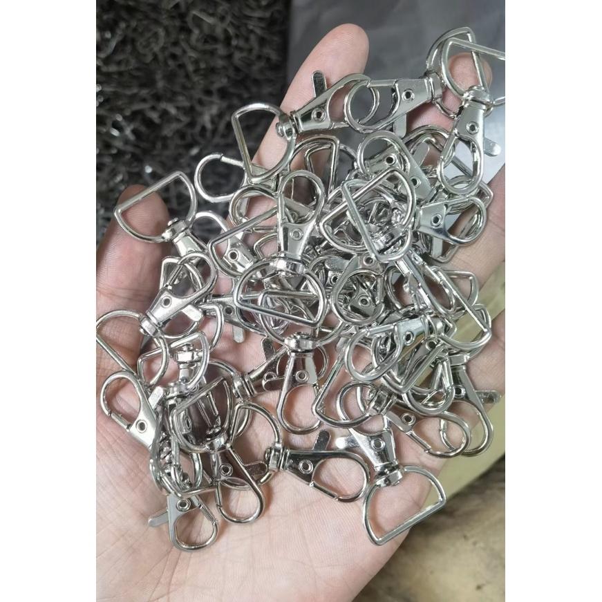 Móc khóa càng cua Móc chó Bằng đồng thau không gỉ Nhiều size Bịch 2 cái - Phụ kiện túi xách, balo, đồ da thủ công