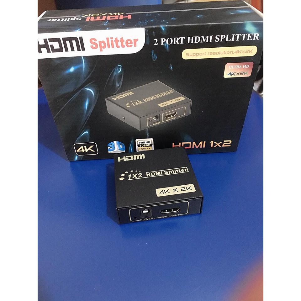 Bộ chia HDMI splitter 1 ra 2 và loại 1 ra 4, chất lượng cao