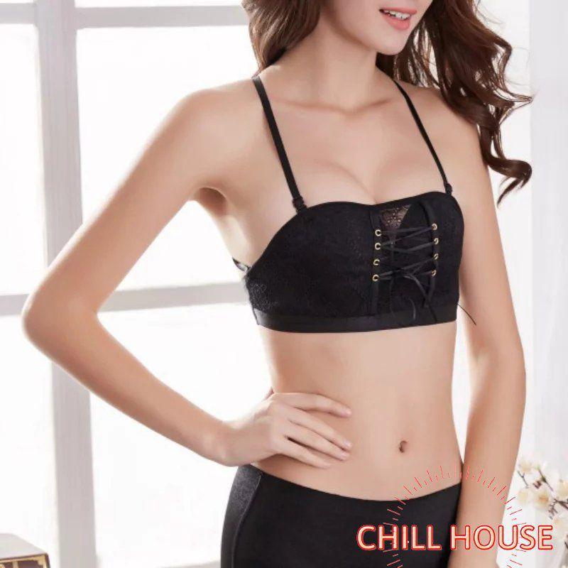 Áo Ngực Dây Rút, Chống Tụt, Đệm Dày, Nâng Ngực ms3058 - CHILLHOUSE