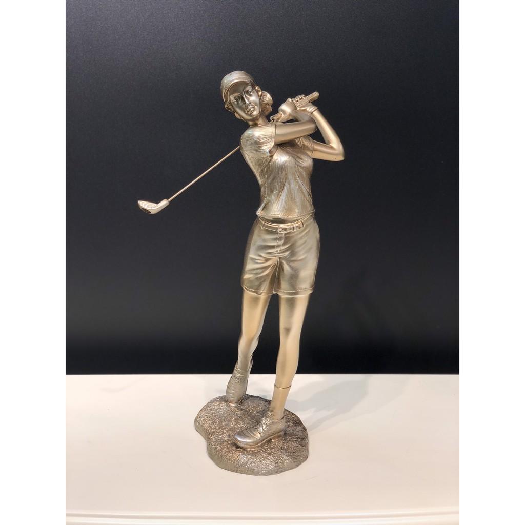 Đồ Decor Tượng Golf trang trí Golf01w chất liệu Composite cao cấp