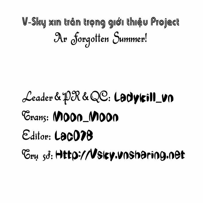 ar forgotten summer! chapter 1 1