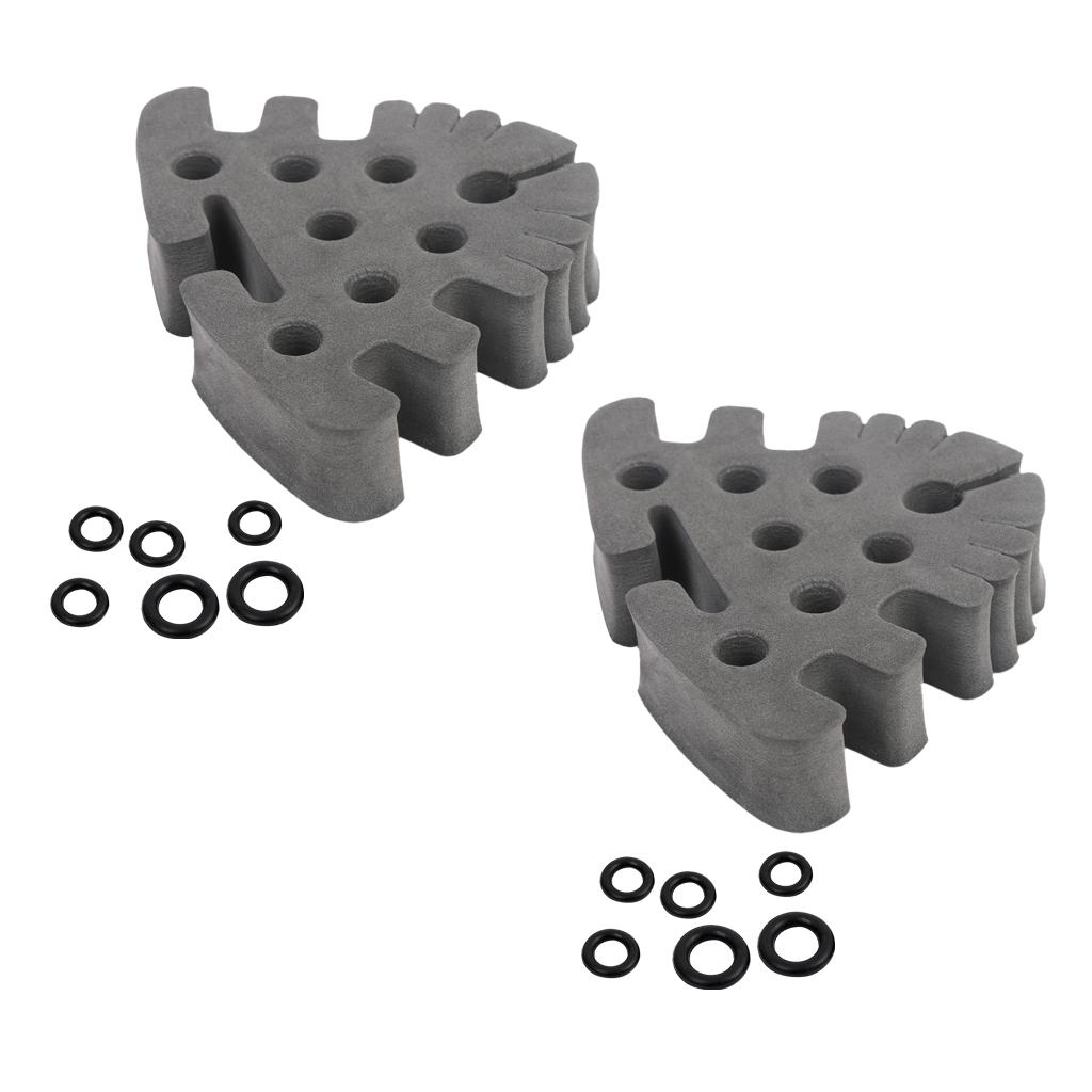 2Pcs Fly Tying Tool Caddy Soft Foam Fishing Tools Holder Fly Tying Station