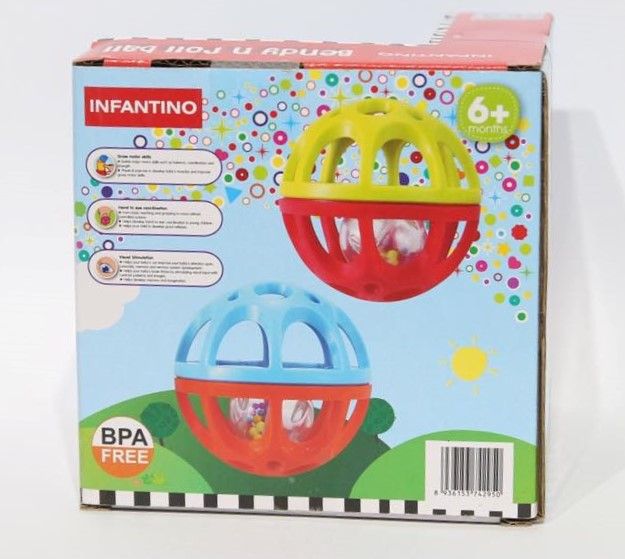 Bóng tập bò xúc xắc trẻ em Infantino INF219-PL1001