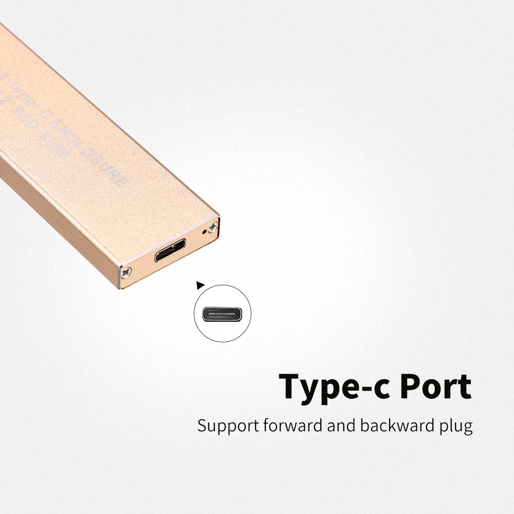 Ổ cứng thể rắn bên ngoài di động SSD USB3.1 Type-C NGFF  truyền dữ liệu nhanh hơn 10Gbps