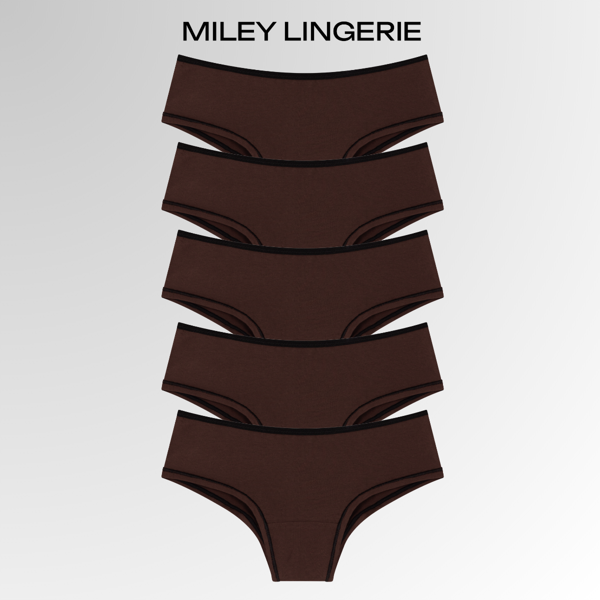 Combo 5 Quần Lót Nữ Cotton Thiên Nhiên Miley Lingerie