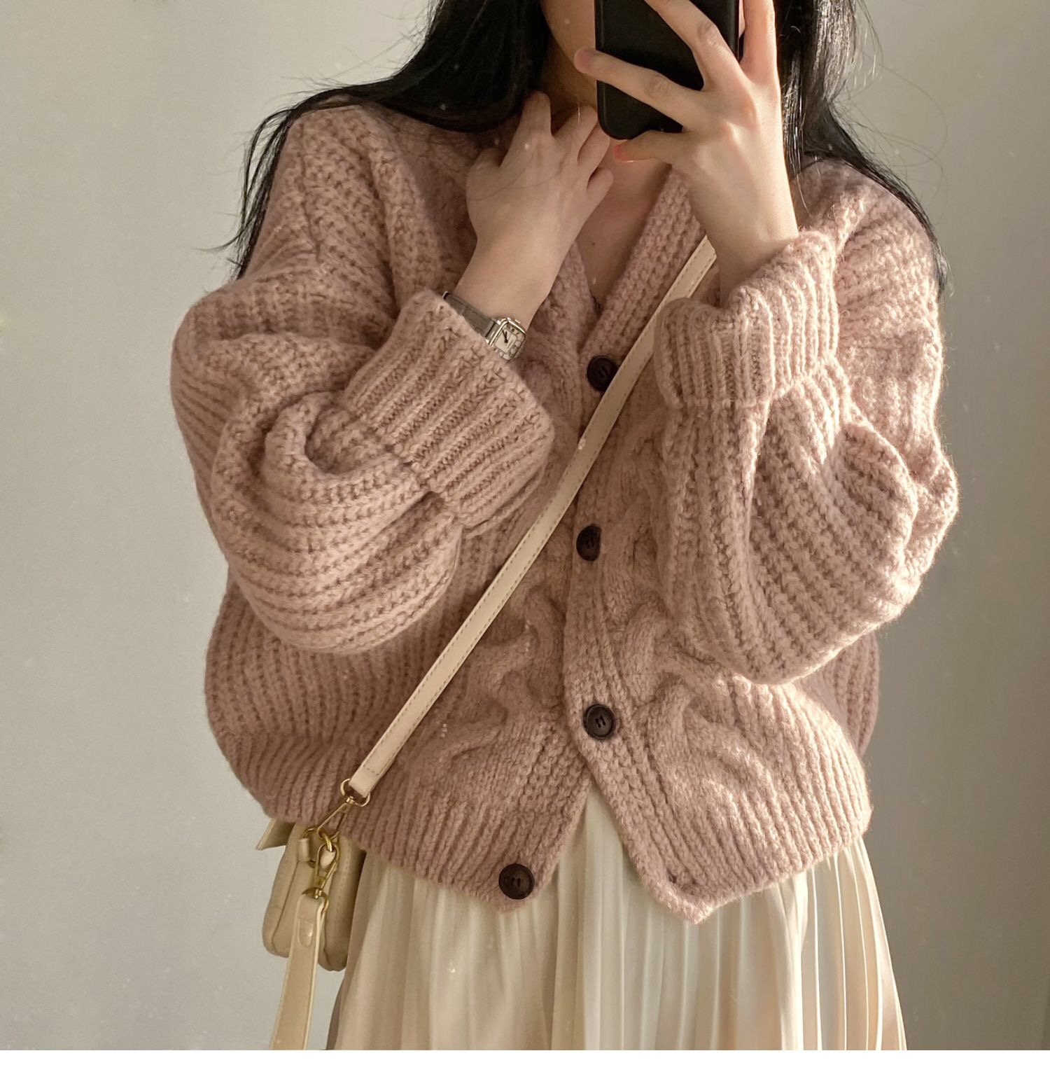Áo khoác len cardigan ulzzang hàn quốc