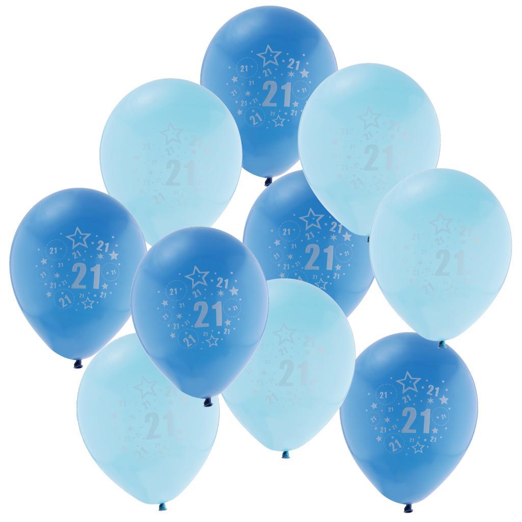 10pcs Age 21 Latex Balloon Happy Birthday Anniversary Balloon Decor