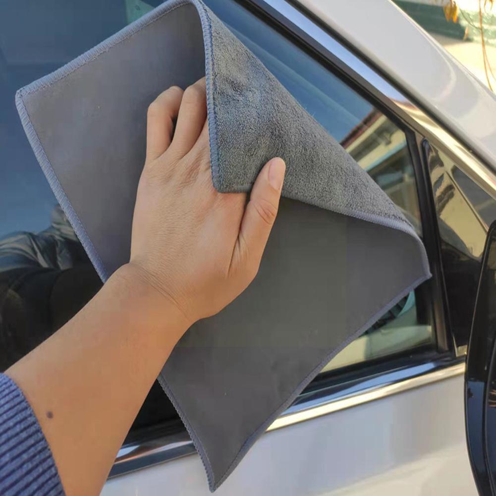 Khăn Lau 2 Mặt Da Lộn, Chất Vải Siêu Mịn, Siêu Thấm Hút Cho Xe Ô Tô
