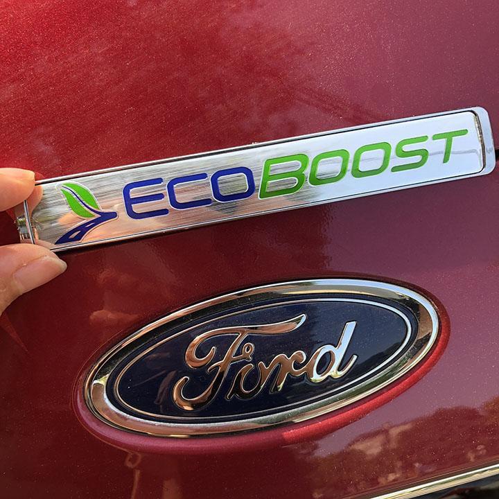 Tem Logo Nổi EcoBoost Gắn Trang Trí Dành Cho Đuôi Xe Ford ECO BOOST