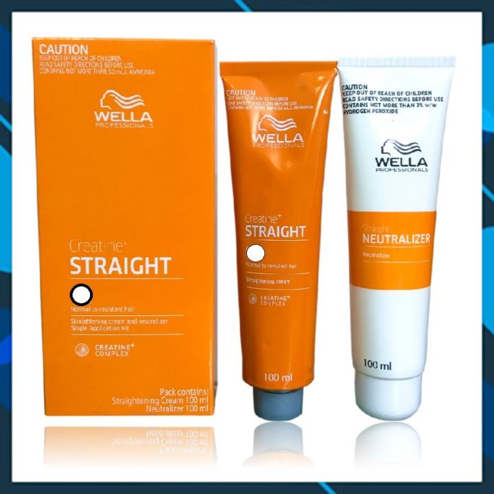 HỘP THUÔC DUỐI ÉP TÓC WELLA CREATIN STRAIGHT PHÙ HỢP DUỖI TÓC MÁI 100ML*2