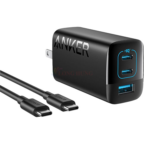 Cốc sạc Anker 335 Charger 1USB 2Type-C 67W A2673 - Hàng chính hãng