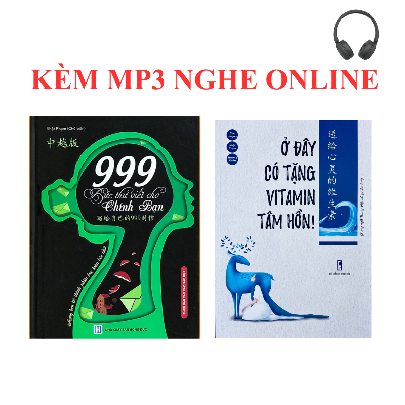 Sách-Combo 999 bức thư viết cho chính bạn Ở đây có tặng vitamin tâm hồn song ngư Viêt TrungKEM MP3 NGHE ONLINE