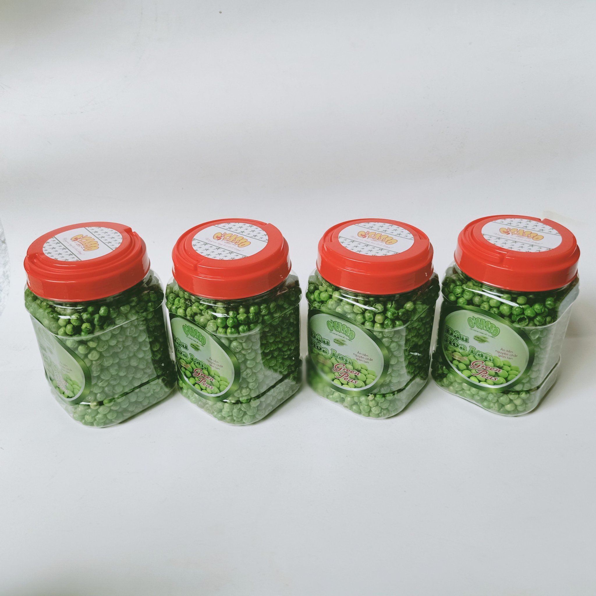 Combo 4 hộp Đậu Hòa Lan Sấy Giòn Vị Muối O'Casso