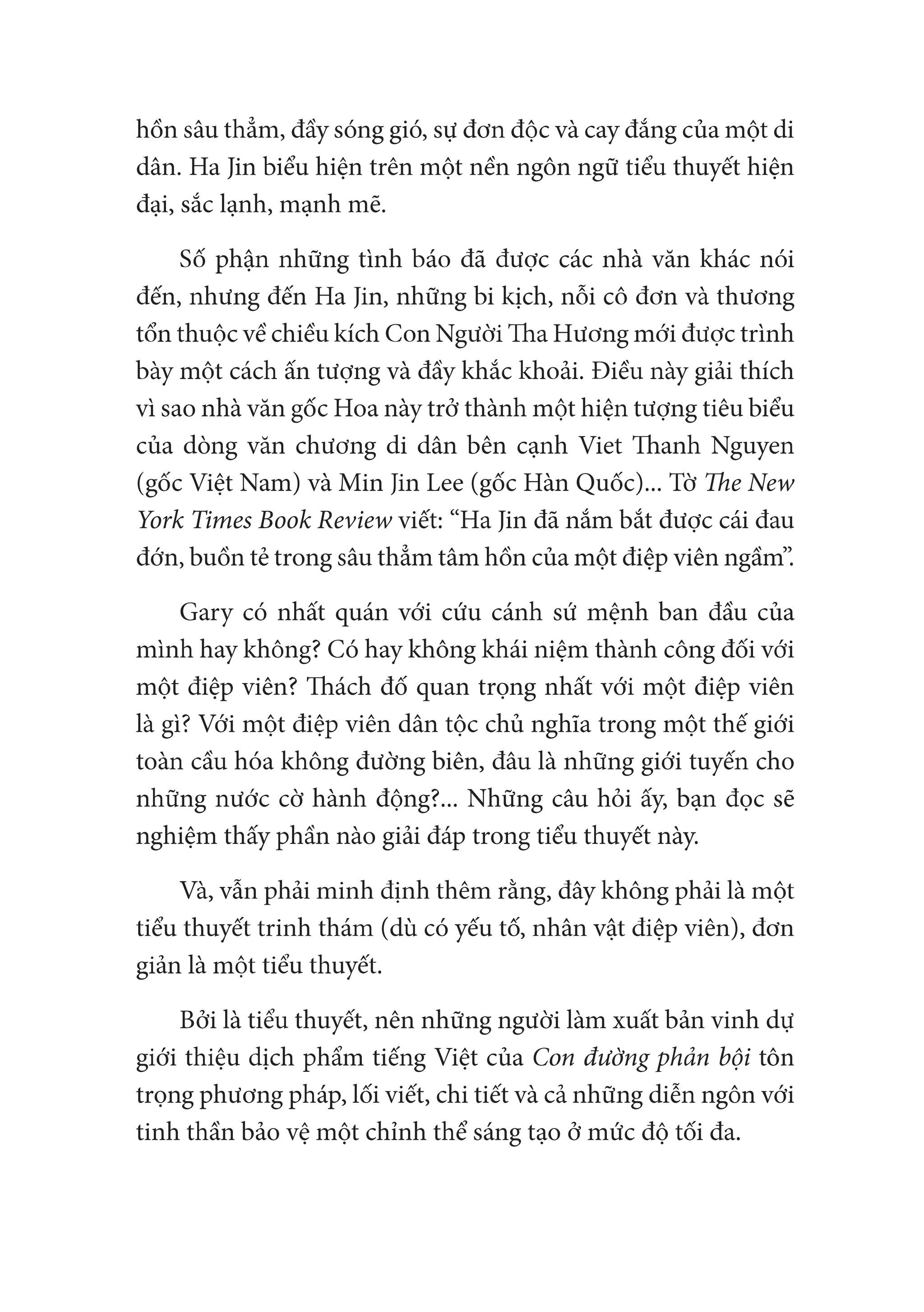 Con Đường Phản Bội (Tiểu Thuyết)