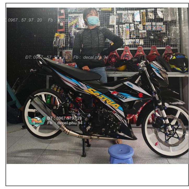 Tem Rời Satria Xám đen mẫu mới